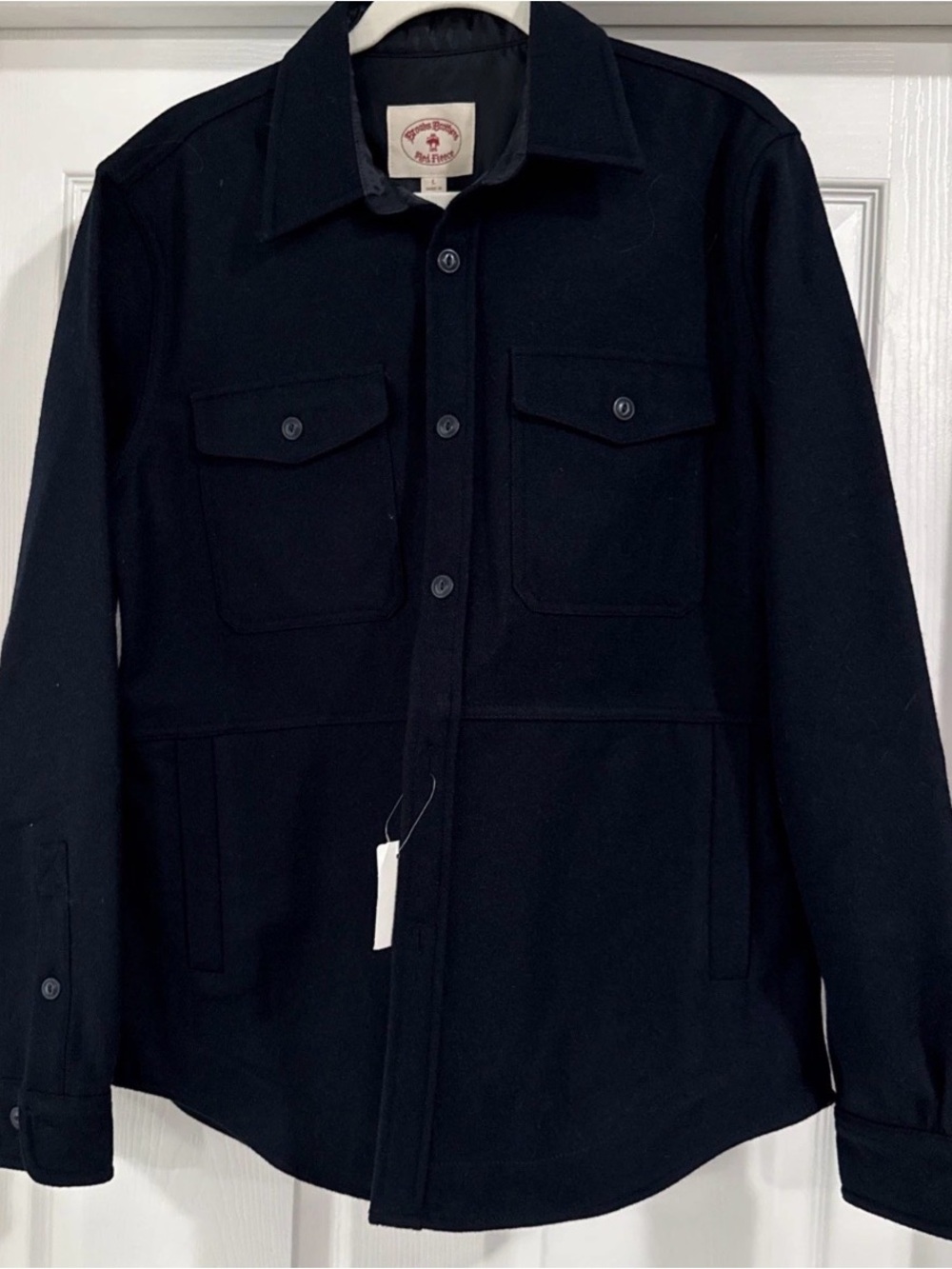 NWT New Red Fleece By BROOKS BROTHERS Blue Wool Jacket Size Large button